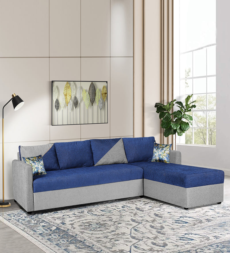 Bliss E2O Soft Cozy Fabric Sectional L Shaped 6 Seater Sofa