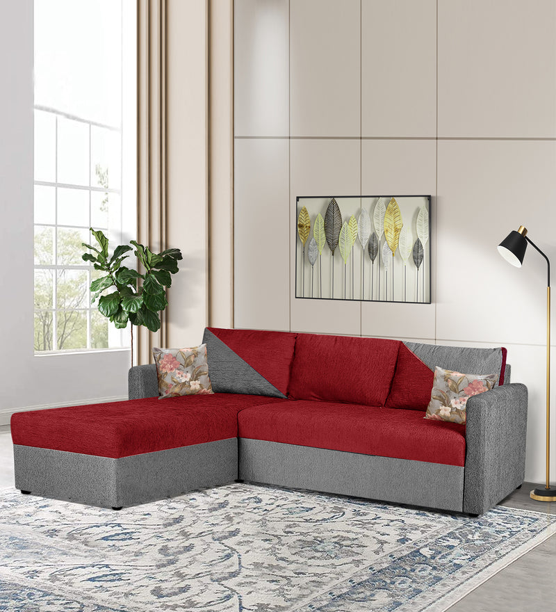 Bliss E2O Soft Cozy Fabric Sectional L Shaped 5 Seater Sofa