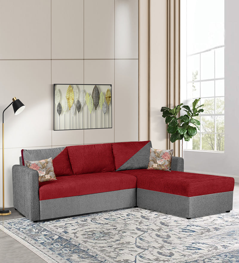 Bliss E2O Soft Cozy Fabric Sectional L Shaped 5 Seater Sofa