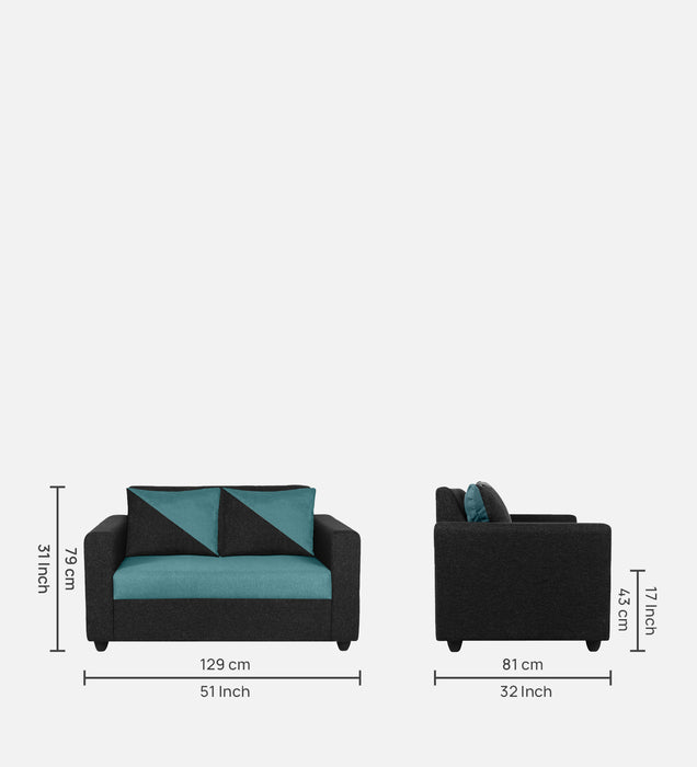 Bliss Comfortable Fabric 2 Seater Sofas