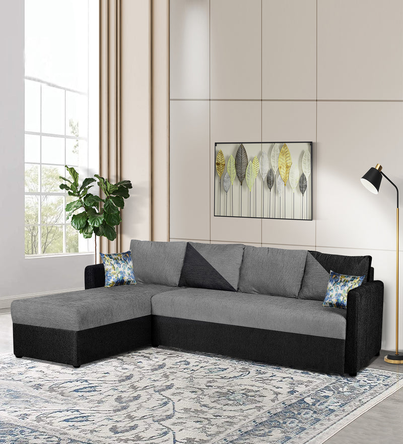 Bliss E2O Soft Cozy Fabric Sectional L Shaped 6 Seater Sofa