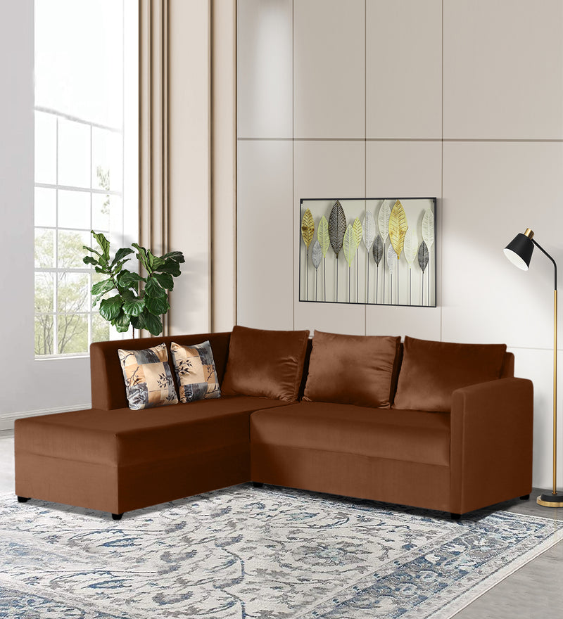 Bliss E2O Soft Cozy Fabric Sectional L Shaped 5 Seater Sofa