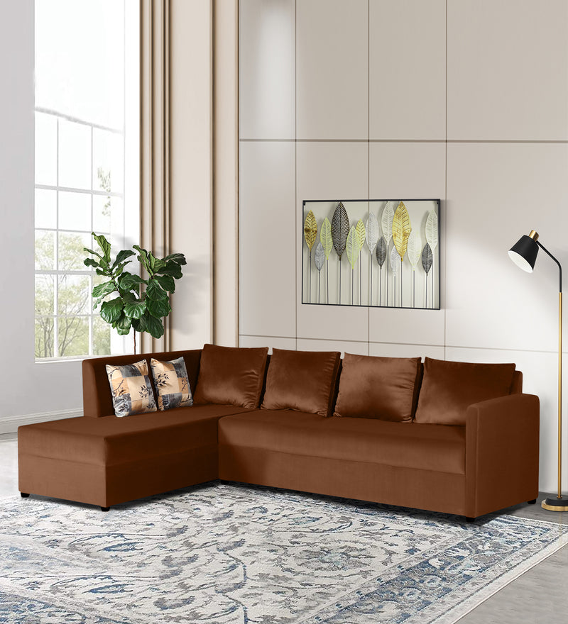 Bliss E2O Soft Cozy Fabric Sectional L Shaped 6 Seater Sofa