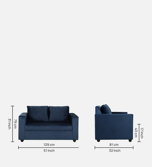 Bliss Comfortable Fabric 2 Seater Sofas