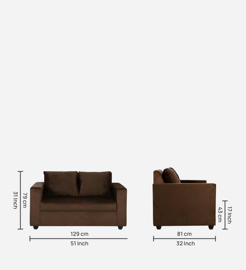 Bliss Comfortable Fabric 2 Seater Sofas