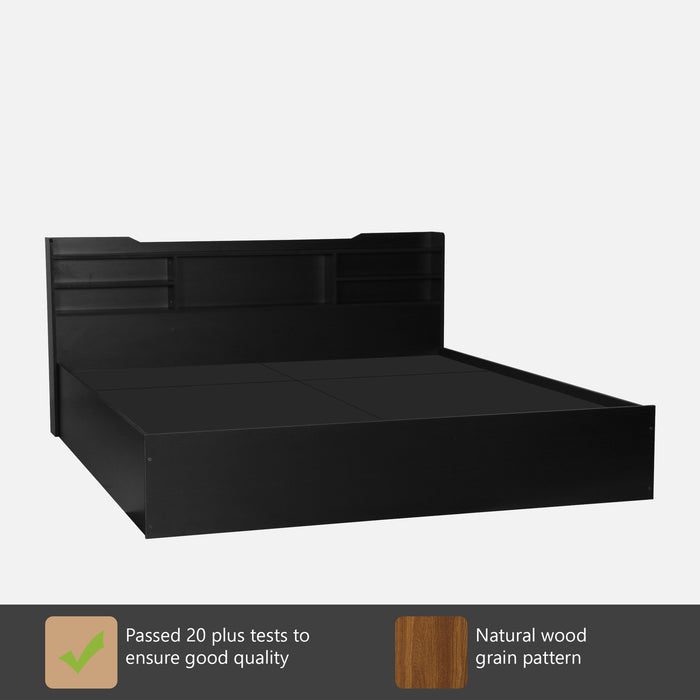 Bolton 2.0 Engineered Wood Bed without Storage Black Wenge