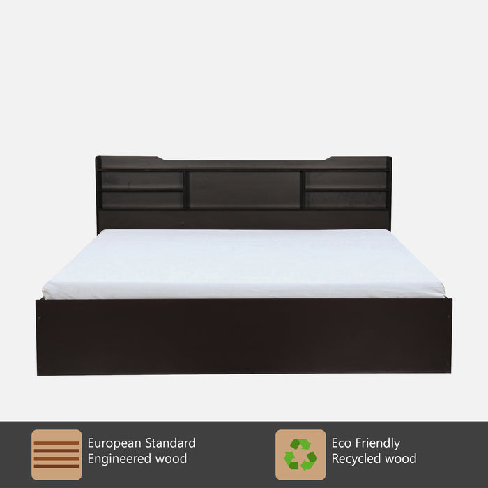 Bolton 2.0 Engineered Wood Bed without Storage Black Wenge