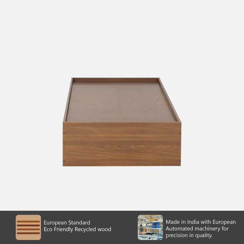 Bolt Single Bed Without Storage in Teak Colour
