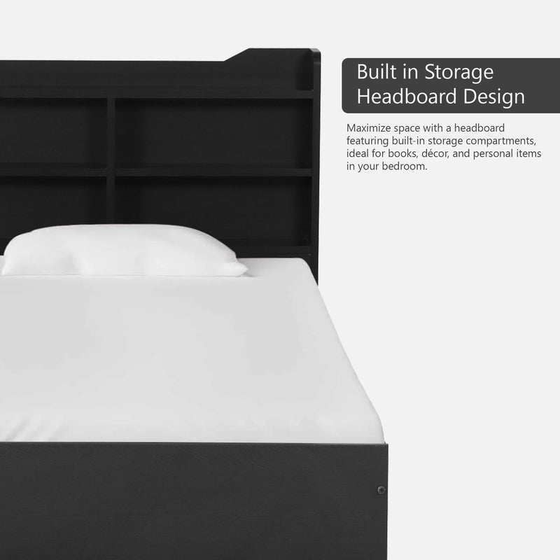 Bolton Single Bed Without Storage In Wenge Colour