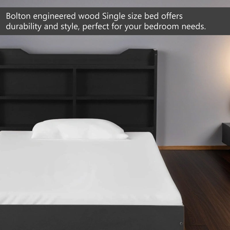 Bolton Single Bed Without Storage In Wenge Colour