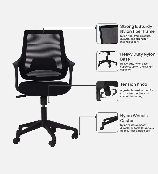 Comet Ergonomic Medium Back Office Chair