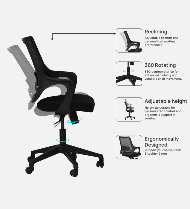 Comet Ergonomic Medium Back Office Chair