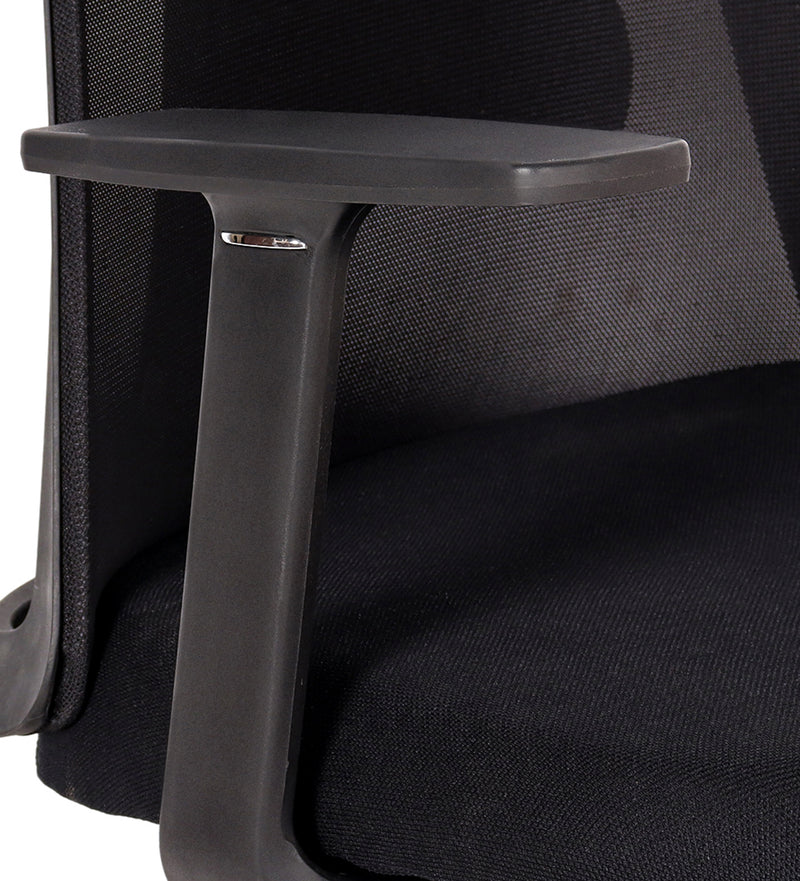 Libra Medium Back Chair in Black Colour