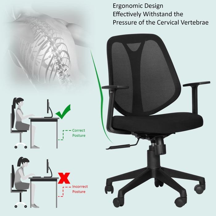 Taurus Ergonomic Office Chair in Black Colour