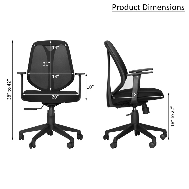 Taurus Ergonomic Office Chair in Black Colour