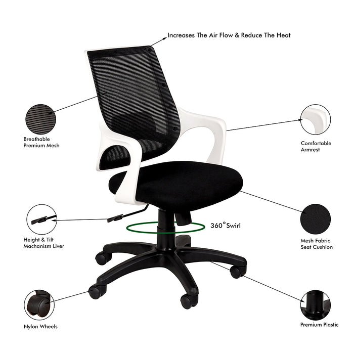 Comet Ergonomic Medium Back Office Chair