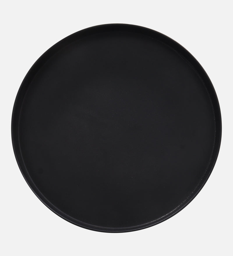 Como Iron Side Table In Black & Golden Colour