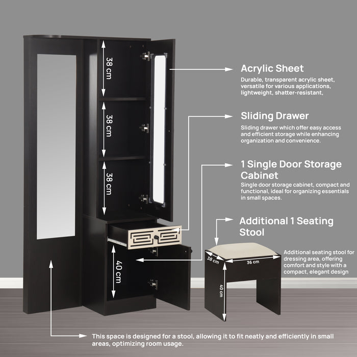 Divine Splendor Dressing Unit With Stool