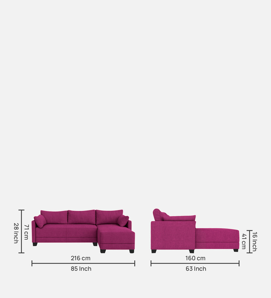 Duke Fabric 6 Seater Sectional Sofa Right Hand Facing