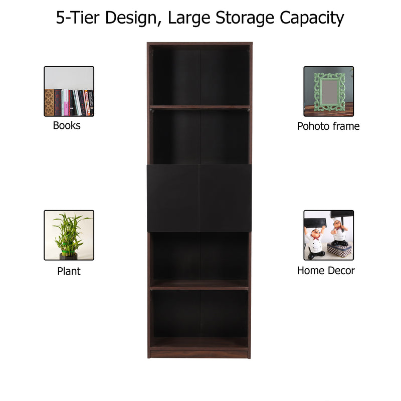 Eden Engineered Bookshelf Dark Wenge finish