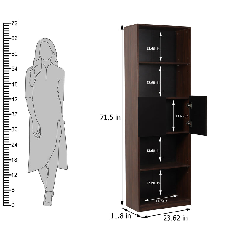 Eden Engineered Bookshelf Dark Wenge finish