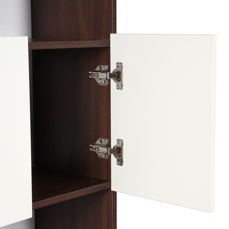 Eden Engineered Bookshelf Frosty White & English Oak finish