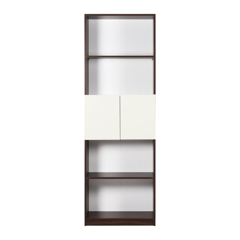 Eden Engineered Bookshelf Frosty White & English Oak finish