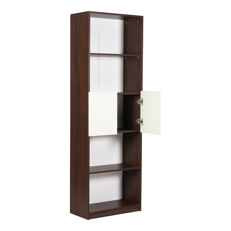 Eden Engineered Bookshelf Frosty White & English Oak finish