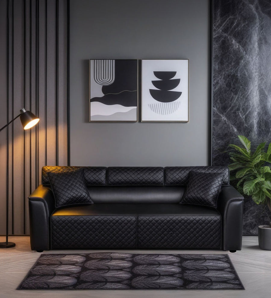 TFCEMPOBLKP3STR-1-Emporio-Leatherette-Sofa-3-seater-Black-PU-Colour