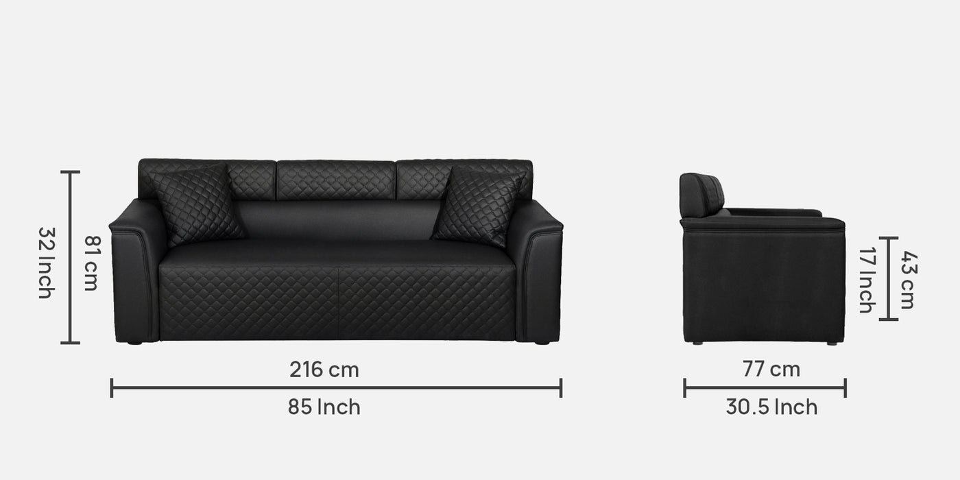 Emporio Leatherette Sofa