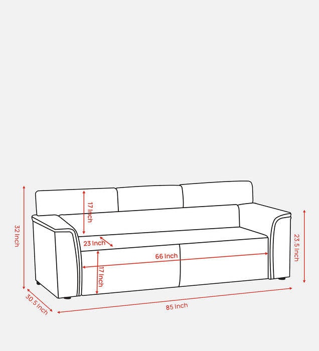 Emporio Leatherette Sofa