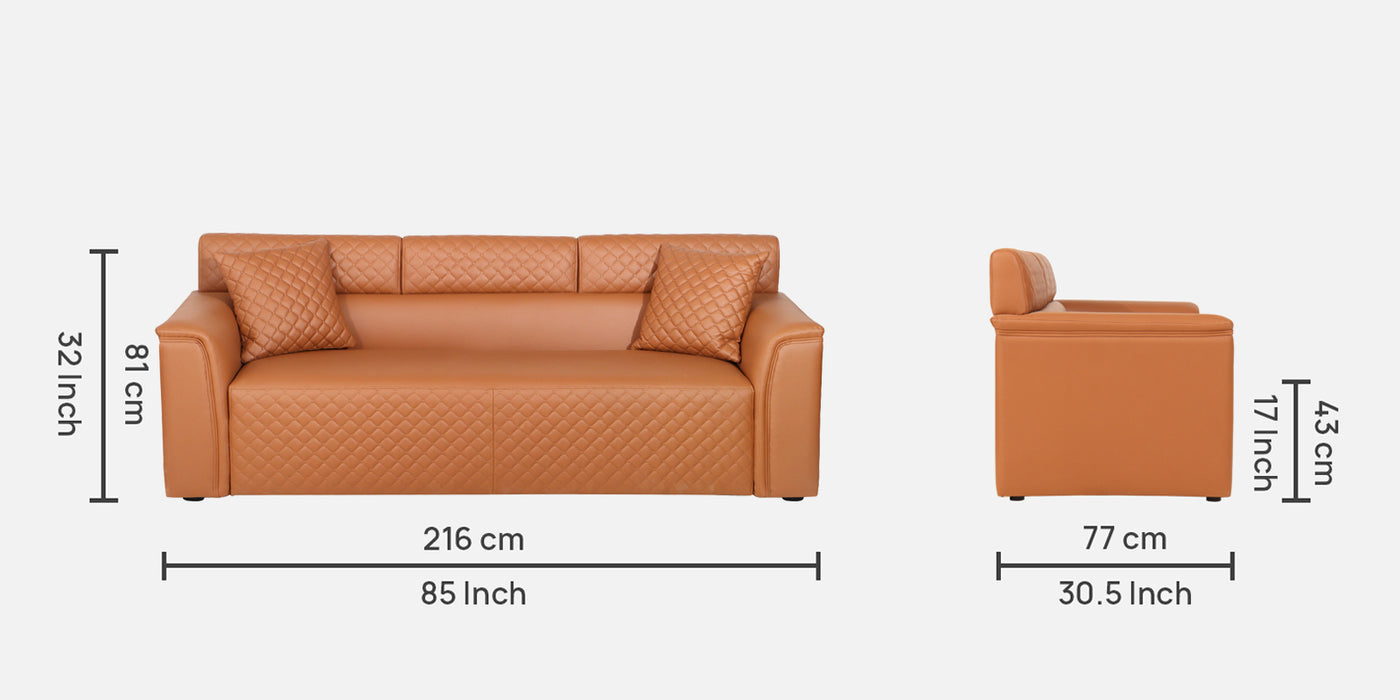 Emporio Leatherette Sofa