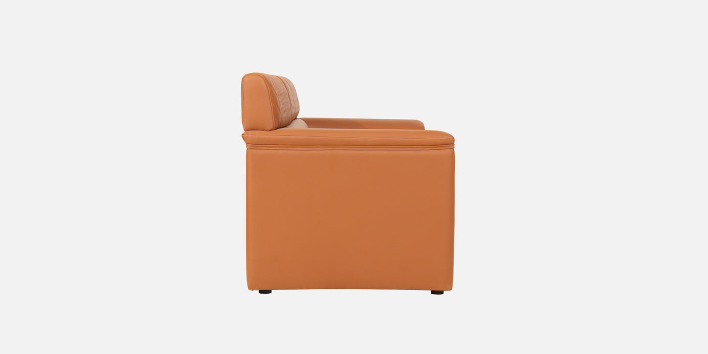 Emporio Leatherette Sofa In Tan PU Colour