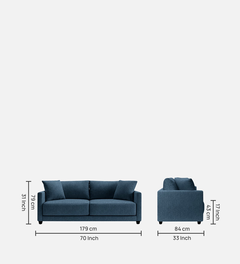 Enchant Fabric 2 Seater Sofa Grey
