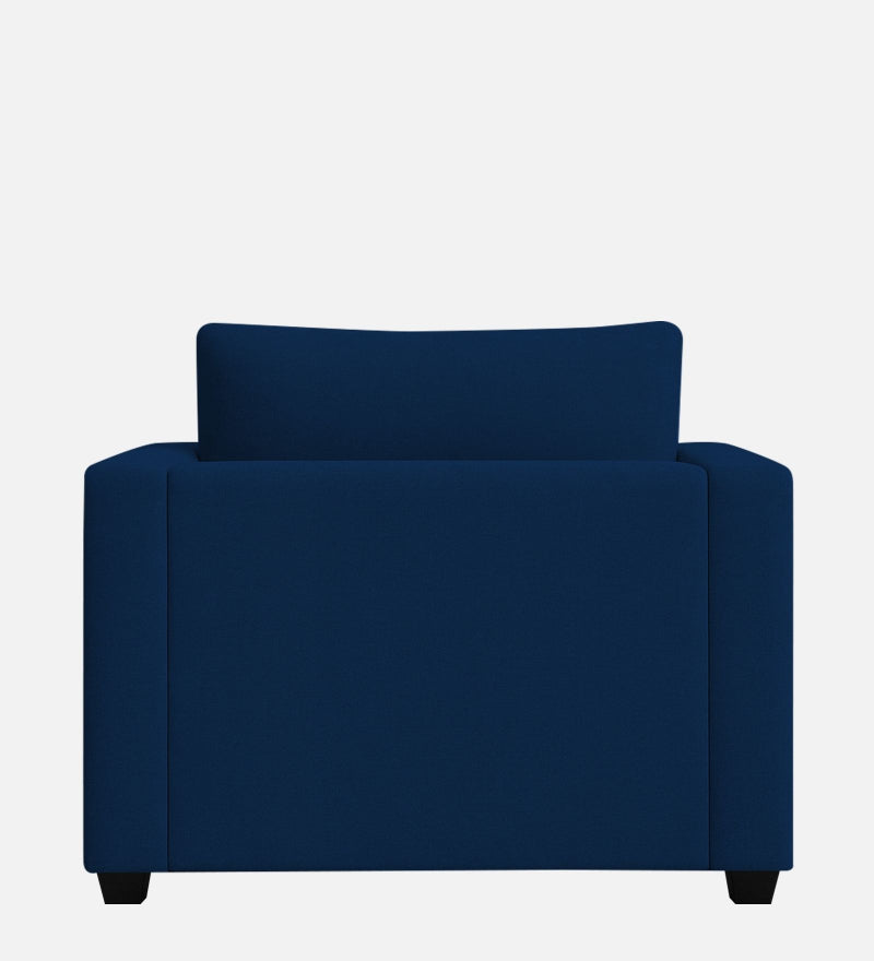 Enchant 2.0 Velvet 1 Seater Sofa In Celestial Blue Colour