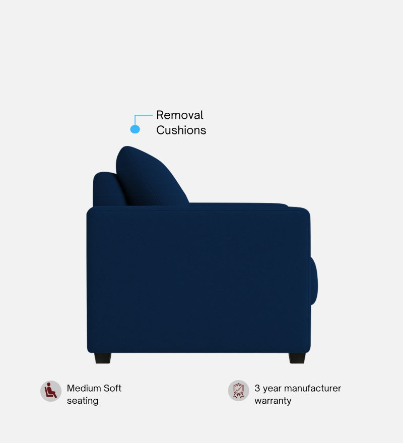 Enchant 2.0 Velvet 2 Seater Sofa In Celestial Blue Colour