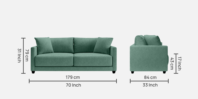 Enchant Fabric 3 Seater Sofa