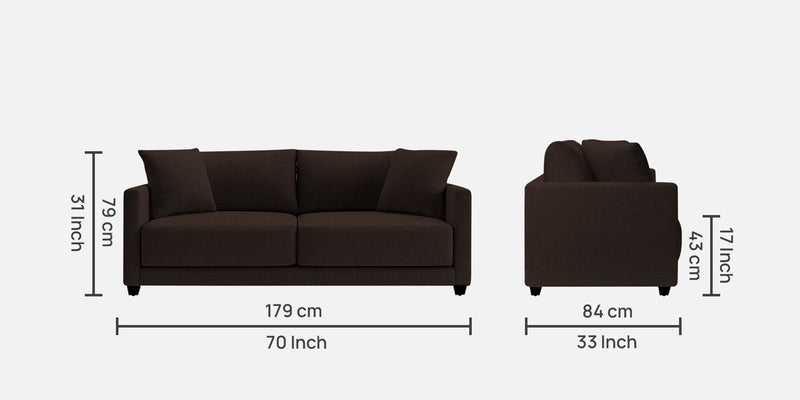 Enchant Fabric 3 Seater Sofa