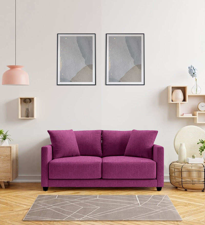 Enchant Fabric 2 Seater Sofa Grey