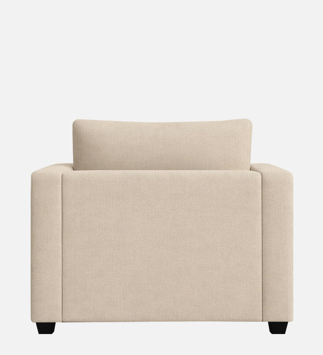 Enchant 2.0 Fabric 1 Seater Sofa In Silk Cream Colour