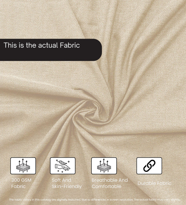 Enchant 2.0 Fabric 1 Seater Sofa In Silk Cream Colour