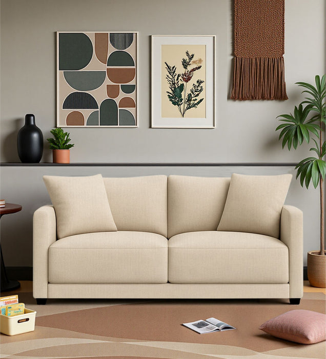 Enchant 2.0 Fabric 2 Seater Sofa In Silk Cream Colour