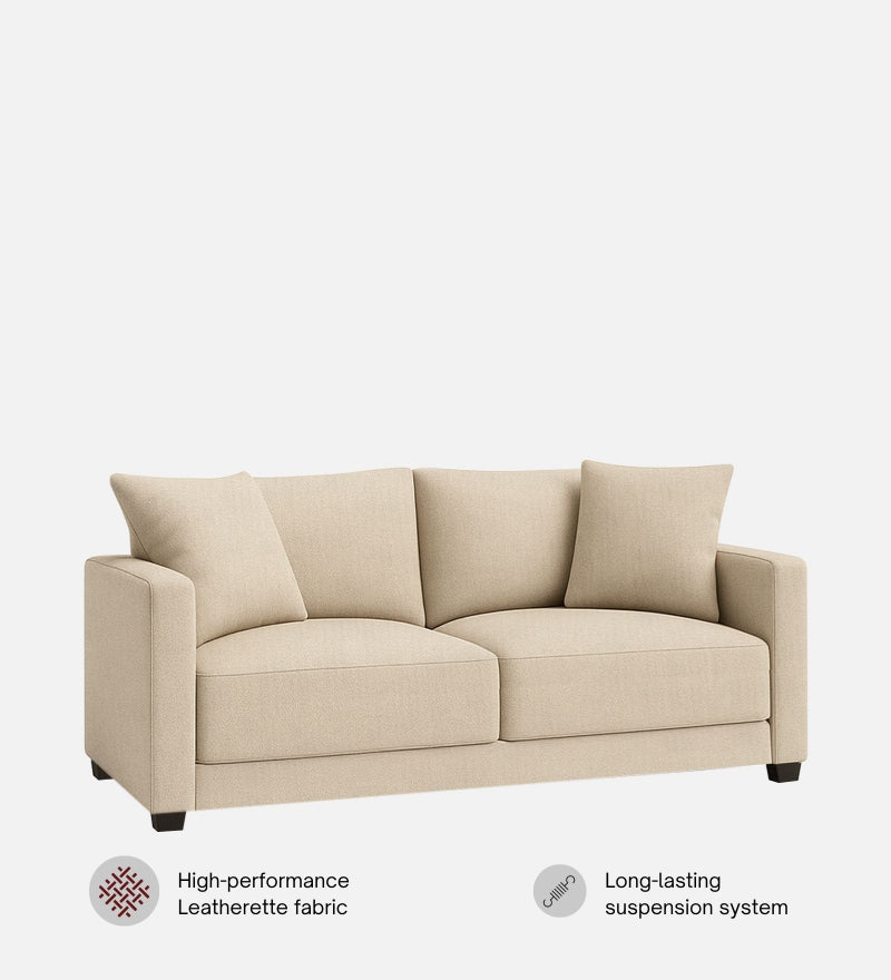 Enchant 2.0 Fabric 2 Seater Sofa In Silk Cream Colour