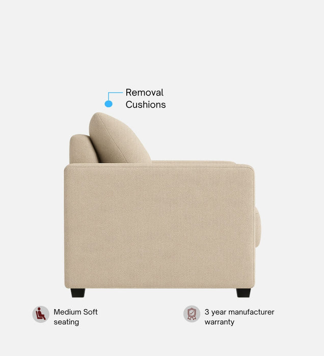 Enchant 2.0 Fabric 2 Seater Sofa In Silk Cream Colour