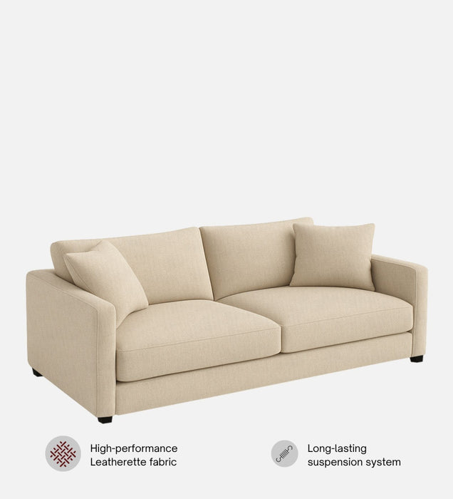 Enchant 2.0 Fabric 3 Seater Sofa In Silk Cream Colour
