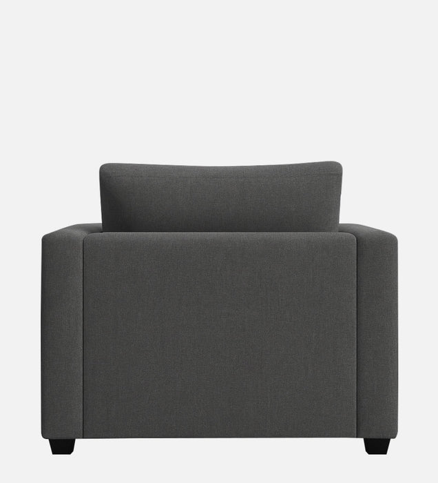 Enchant 2.0 Fabric 1 Seater Sofa In Steel Grey Colour