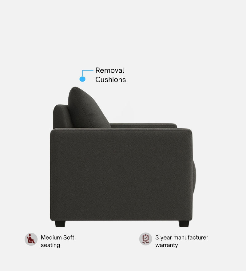 Enchant 2.0 Fabric 2 Seater Sofa In Steel Grey Colour