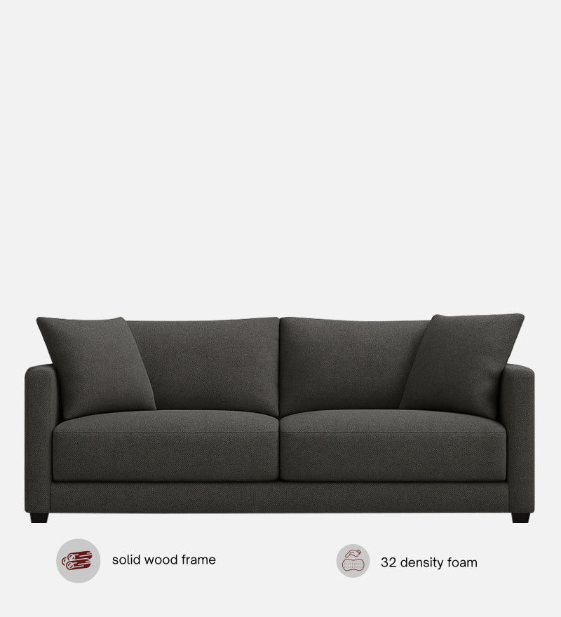 Enchant 2.0 Fabric 3 Seater Sofa In Steel Grey Colour