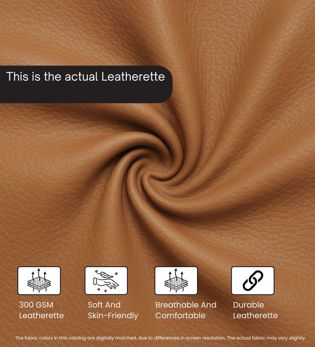 Enchant 2.0 Leatherette 2 Seater Sofa In Tan PU Colour