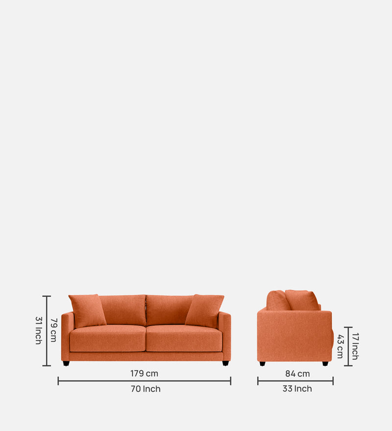 Enchant Fabric 3 Seater Sofa